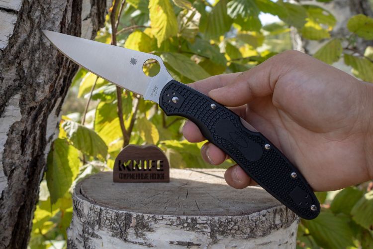 Нож "Police" Lightweight VG-10 Black FRN SC07PBK4 от Spyderco фото 1 &mdash; Kknife