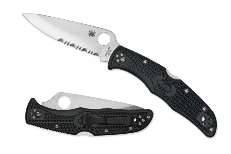 Нож "Endura 4" Lightweight VG-10 Black FRN 10PSBK от Spyderco фото 1 &mdash; Kknife
