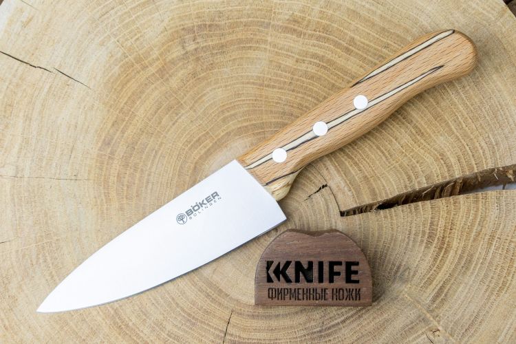 Поварской кухонный нож "Tenera" Carbon Spalted Beech 131202 от Boker Manufaktur Solingen фото 1 &mdash; Kknife