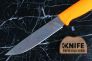 Нож "Otus - Отус" AUS-8 Stonewash Elastron Orange от ПП Кизляр / Owl Knife фото 4 &mdash; Kknife