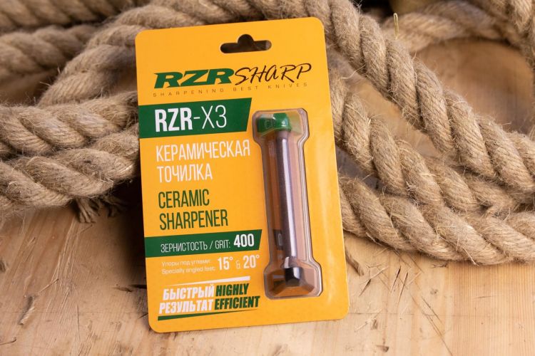 Карманный инструмент RZR-X3 для заточки и правки на 400 Grit от Kizlyar Supreme фото 1 &mdash; Kknife