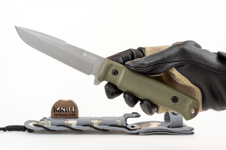 Нож "Delta" N690 Tacwash Olive G-10 от Kizlyar Supreme фото 1 &mdash; Kknife