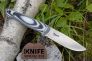 Нож "Santi" D2 Stonewash Black / White G-10 от Kizlyar Supreme фото 1 &mdash; Kknife