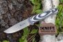 Нож "Santi" D2 Stonewash Black / White G-10 от Kizlyar Supreme фото 2 &mdash; Kknife