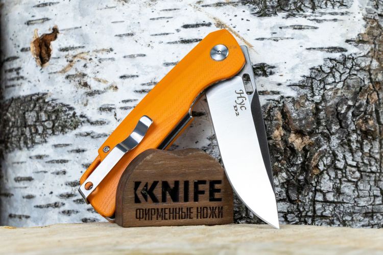 Нож "Нус" D2 Satin Orange G-10 от ТДК фото 1 &mdash; Kknife