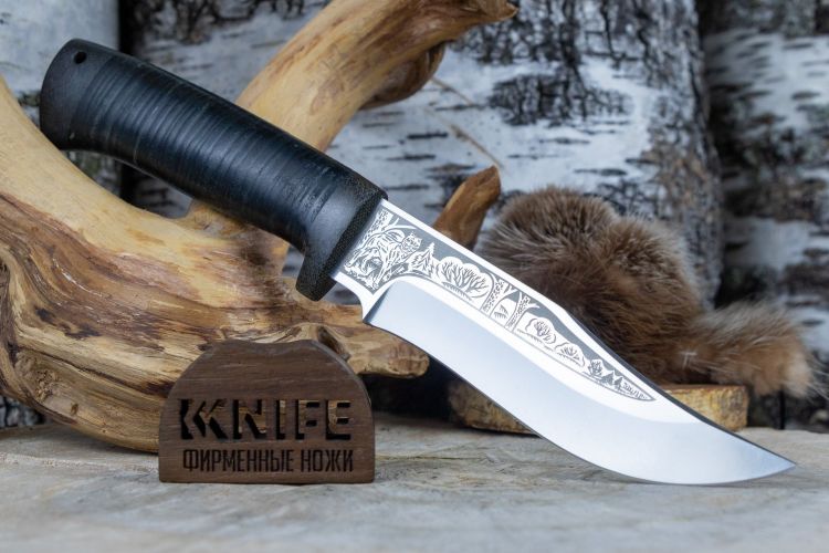 Нож "Клычок-1" 110х18М-ШД Наборная Кожа от Златоуст АиР фото 1 &mdash; Kknife