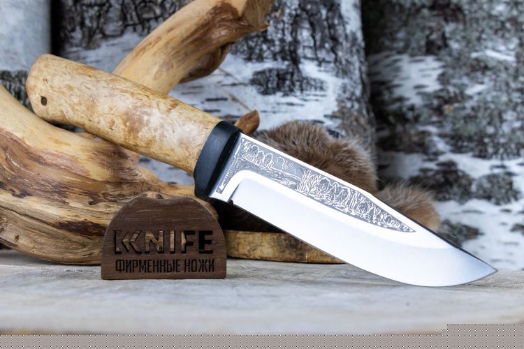 Нож "Турист" Bohler-Uddeholm M390 Карельская Береза от Златоуст АиР фото 1 &mdash; Kknife