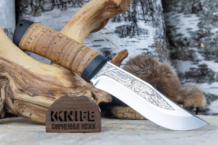 Нож "Клычок-3" 110х18М-ШД Береста от Златоуст АиР фото 1 &mdash; Kknife