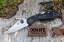 Нож "Delica 4" VG-10 Black FRN 11PBK от Spyderco фото 1 &mdash; Kknife