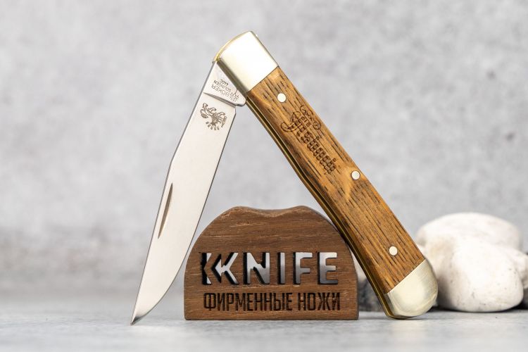 Нож "Trapper Asbach Uralt" 440C Oak Wood / Melchior 115004 от Boker Manufaktur Solingen фото 1 &mdash; Kknife