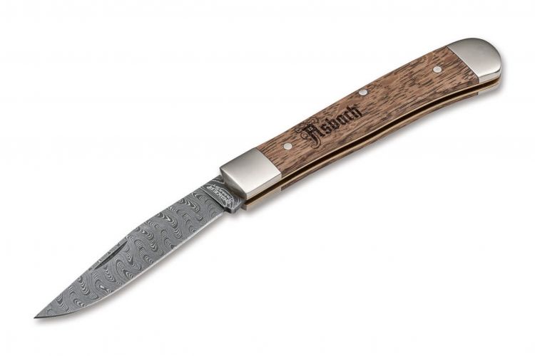 Нож "Trapper Asbach Uralt" Damascus Oak Wood / Melchior Limited Edition 116004DAM от Boker Manufaktur Solingen фото 1 &mdash; Kknife