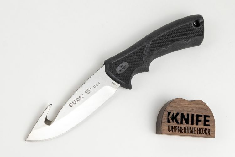 Нож "BuckLite MAX Large Guthook" 420НС Dynaflex Rubber 0685BKG от Buck Knives фото 1 &mdash; Kknife