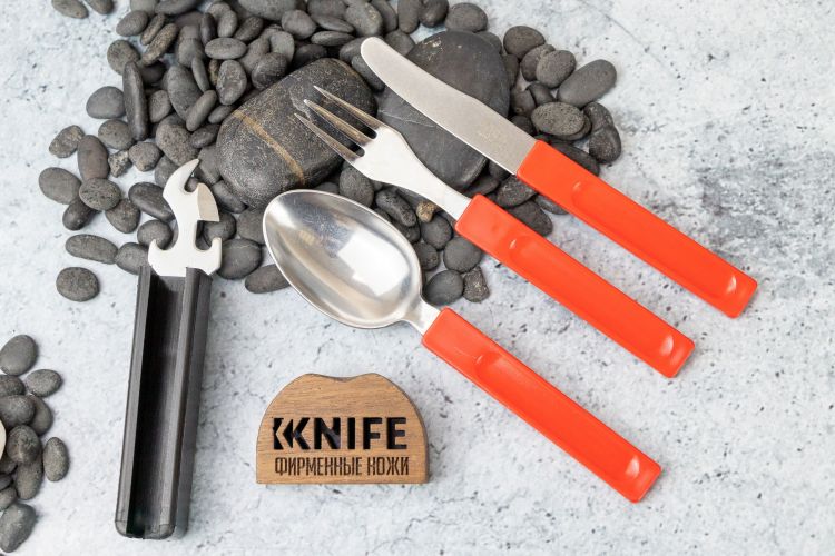 Набор столовых приборов для туризма "Camping" 676 от Fox Knives фото 1 &mdash; Kknife