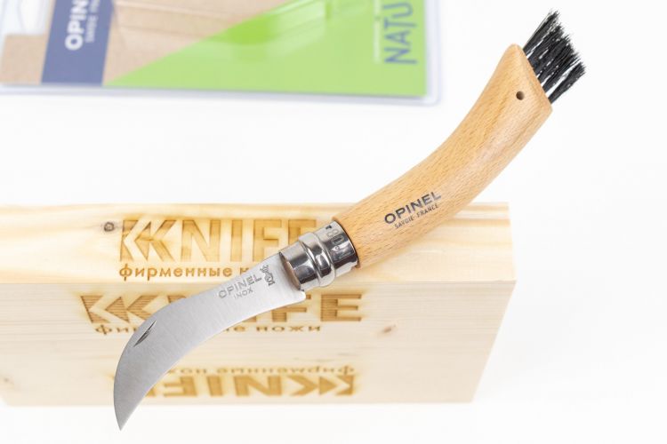 Нож №8 "Грибника" Sandvik 12С27 Бук 001250 от Opinel фото 1 &mdash; Kknife