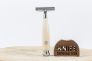 Бритвенный станок "Safety razor resin ivory" Stainless Steel Пластик 04BO197SOI от Boker фото 14 &mdash; Kknife