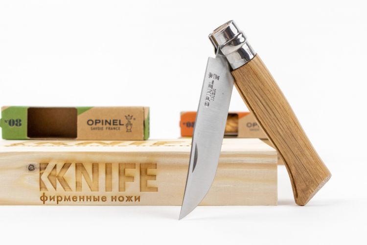 Нож "№8" Sandvik 12С27 Дуб 002021 от Opinel фото 1 &mdash; Kknife