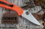 Нож "Delica 4" VG-10 Orange FRN 11FPOR от Spyderco фото 7 &mdash; Kknife