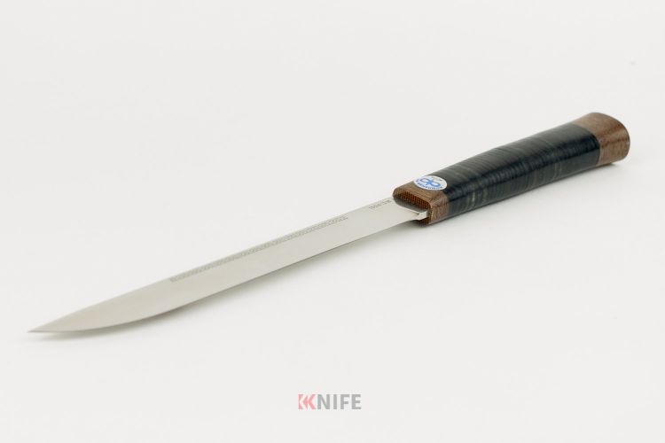 Нож "Бурятский средний" кожа 100х13м от Златоуст АиР фото 1 &mdash; Kknife
