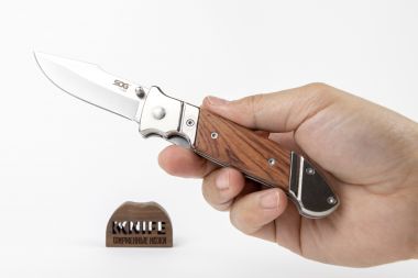 Нож "Fielder" 7Cr13 Cтабилизированная Древесина FF30 от SOG &mdash; Kknife