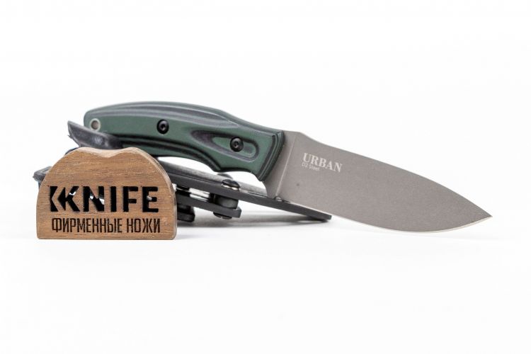 Нож "Urban" D2 Flat Grind Tacwash Green G-10 от Kizlyar Supreme фото 1 &mdash; Kknife
