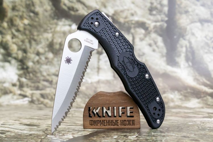Нож "Endura 4" Lightweight VG-10 Black FRN 10SBK от Spyderco фото 1 &mdash; Kknife