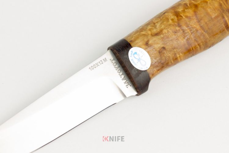Нож "Ганза" карельская береза 100х13м от Златоуст АиР фото 1 &mdash; Kknife