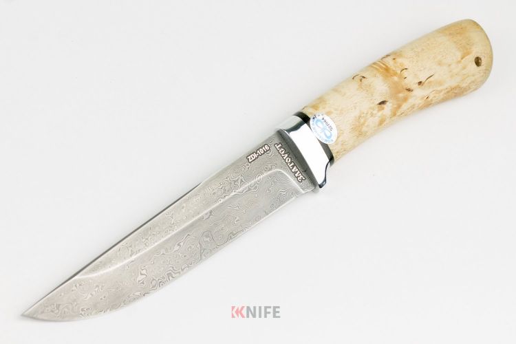 Нож "Лиса" Карельская Береза / Алюминий ZDI-1016 от Златоуст АиР фото 1 &mdash; Kknife