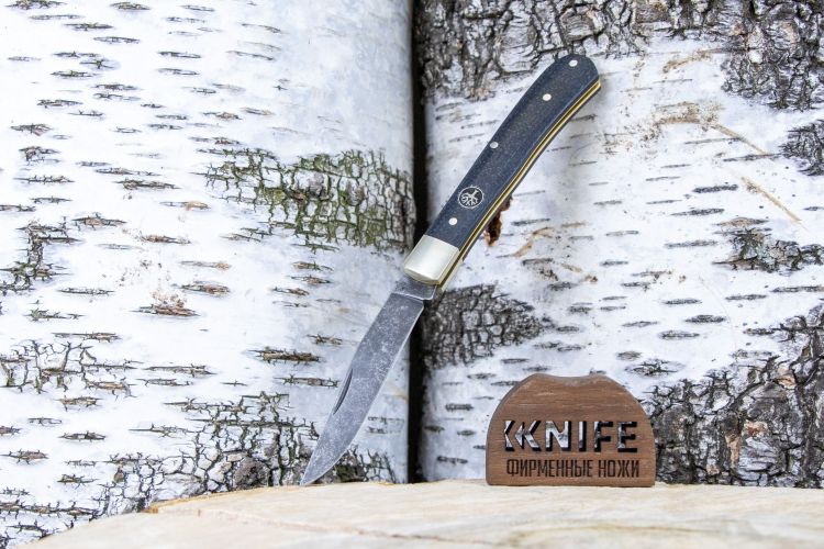 Нож "Trapper Uno Jute" O1 Acid Stonewash Micarta 112595 от Boker Manufaktur Solingen фото 1 &mdash; Kknife