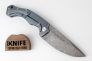 Нож "Desert Fox" Blue Titanium Damasteel by Boris Manasherov Fox Knives FX-521DLB фото 4 &mdash; Kknife