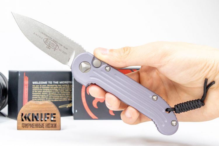 Нож "LUDT" Bohler-Uddeholm M390 6061-T6 Aluminium 135-10GY от Microtech фото 1 &mdash; Kknife