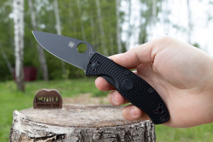 Нож "Tenacious Lightweight" 8Cr13MoV Black FRN 122PBBK от Spyderco фото 1 &mdash; Kknife