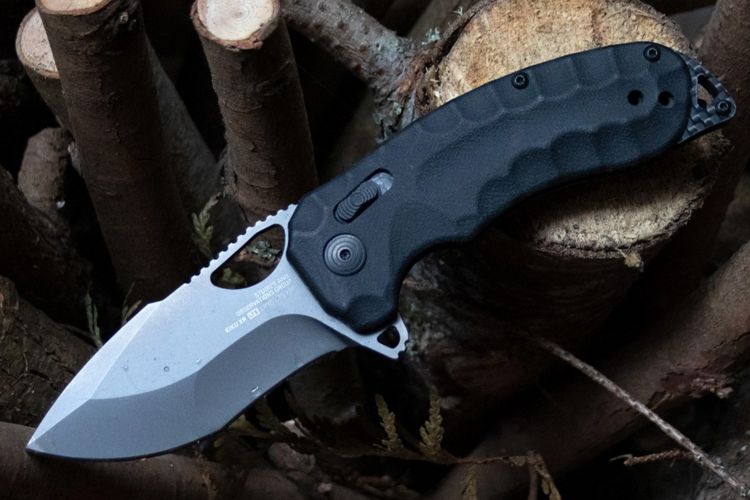 Нож "Kiku XR" Carpenter CTS-XHP Micarta / Carbon Fiber 12-27-04-57 от SOG фото 1 &mdash; Kknife