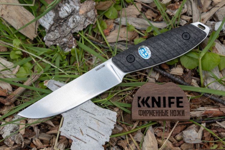 Нож "Жулан-Т" 100Х13М Carbon Fiber от Златоуст АиР фото 1 &mdash; Kknife