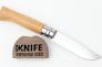Нож №8 Гравировка "Велосипедист" Sandvik 12C27 Бук 001790 от Opinel фото 6 &mdash; Kknife