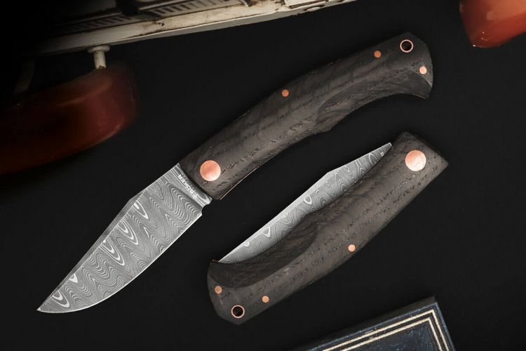 Нож "Boxer Annual Damascus 2022" Damascus Steel Oak 1132022DAM от Boker Manufaktur Solingen фото 1 &mdash; Kknife