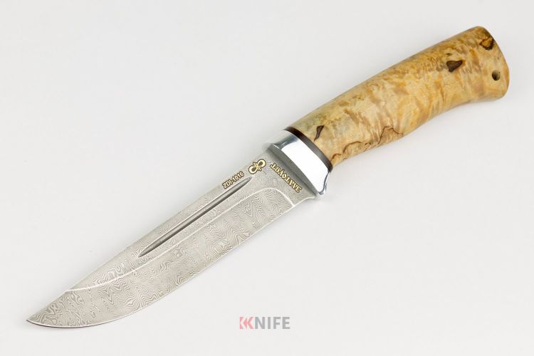Нож "Бекас" карельская береза, подарочный ZDI-1016 от Златоуст АиР фото 1 &mdash; Kknife