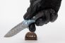 Нож "40-Anniversary Knife" Carbon Fiber & Blue Titanium Damasteel FOX Knives FX-F2017D фото 2 &mdash; Kknife