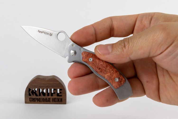 Нож "Mini Spy" N690 Amboyna Brul SPY-2 RA от FOX Knives фото 1 &mdash; Kknife