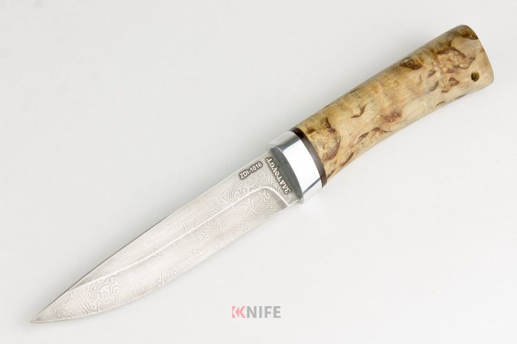 Нож "Пескарь" карельская береза, алюминий ZDI-1016 от Златоуст АиР фото 1 &mdash; Kknife