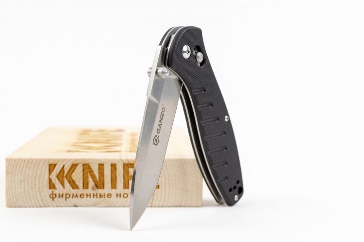 Нож "G738-BK" 440C Black G-10 от Ganzo фото 1 &mdash; Kknife