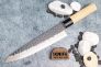 Поварской Шеф-Нож "Hammered Finish Series" Takefu VG-10 Magnolia F-1115 от Tojiro фото 4 &mdash; Kknife